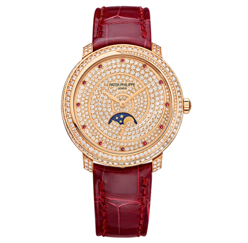 Patek Philippe Moonphase 4968 Rose Gold / Diamond Spiral 4968/400R-001