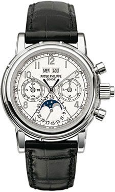 Patek Philippe Perpetual Calendar Split Seconds Chronograph 5004 White Gold / White Arabic 5004G-013