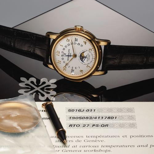 Patek Philippe Tourbillon Minute Repeater Perpetual Calendar 5016 Yellow Gold 5016J-011