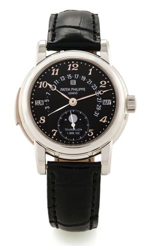 Patek Philippe Tourbillon Minute Repeater Perpetual Calendar 5016 Platinum / Black Breguet 5016P-001
