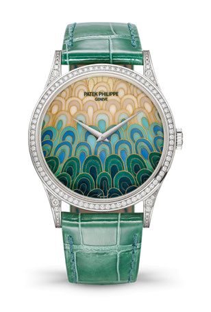 Patek Philippe Calatrava 5077 Kimono with a Wavy Pattern 5077/100G-048
