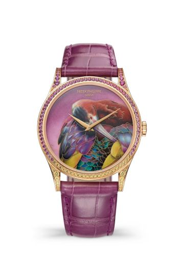 Patek Philippe Calatrava 5077 Rose Gold / White-Faced Ibis 5077/213R-001