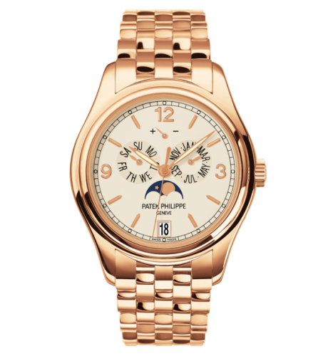 Patek Philippe Annual Calendar 5146 Rose Gold / Cream / Bracelet 5146/1R-001