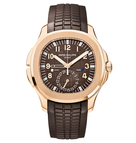 Patek Philippe Aquanaut Travel Time 5164 Rose Gold / Brown 5164R-001