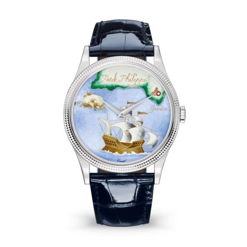 Patek Philippe Calatrava 5177G Italian Scenes / Chart of the Caribbean 5177G-012
