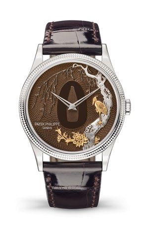 Patek Philippe Calatrava 5177 Tsuba – Bird and Branches 5177G-036