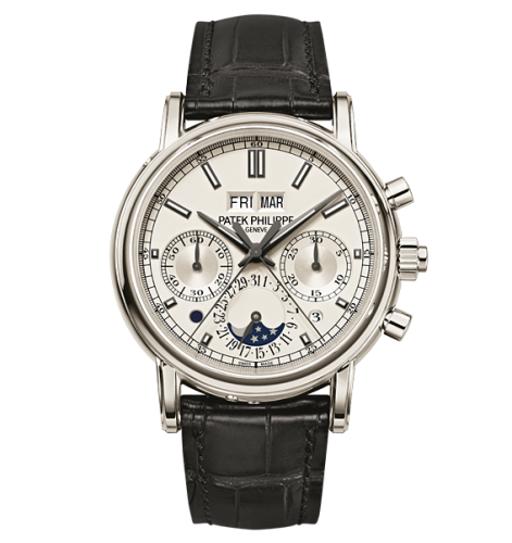 Patek Philippe Perpetual Calendar Split-Seconds Chronograph 5204 Platinum / Silver 5204P-001