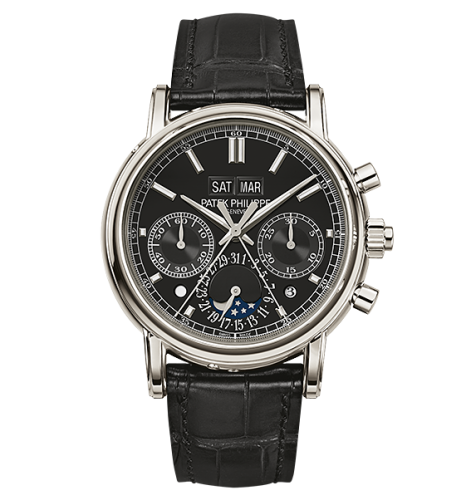 Patek Philippe Perpetual Calendar Split-Seconds Chronograph 5204 Platinum / Black 5204P-011