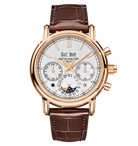 Patek Philippe Perpetual Calendar Split-Seconds Chronograph 5204 Rose Gold / Silver 5204R-001