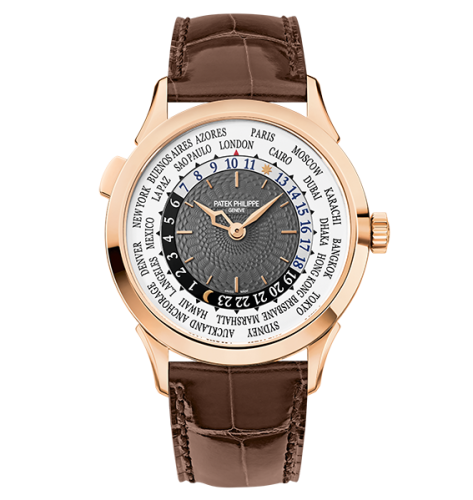 Patek Philippe World Time 5230R Rose Gold / Grey / Hong Kong 5230R-001