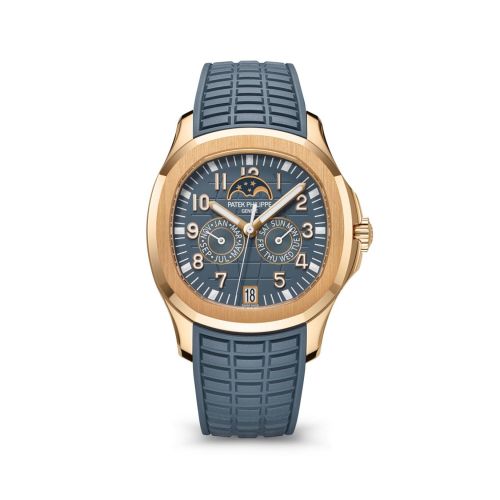 Patek Philippe Aquanaut Luce Annual Calendar Rose Gold / Blue 5261R-001