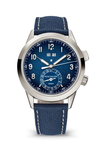 Patek Philippe Calatrava 24-Hour Alarm 5322 White Gold / Blue 5322G-001