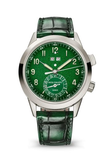 Patek Philippe Calatrava 24-Hour Alarm 5322 White Gold / Green 5322G-010