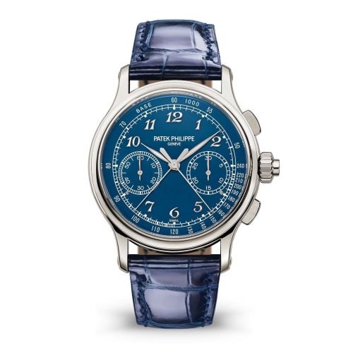 Patek Philippe Split-Seconds Chronograph 5370 Platinum / Blue 5370P-011