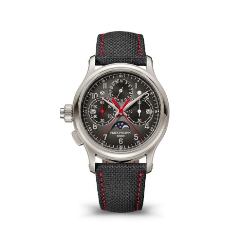Patek Philippe Perpetual Calendar Split-Seconds Chronograph 5373 Left-Hander Platinum / Grey 5373P-001