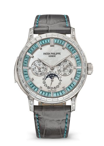 Patek Philippe Minute Repeater Perpetual Calendar Haute Joaillerie 5374 Platinum / Paraíba Tourmalin 5374/400P-001