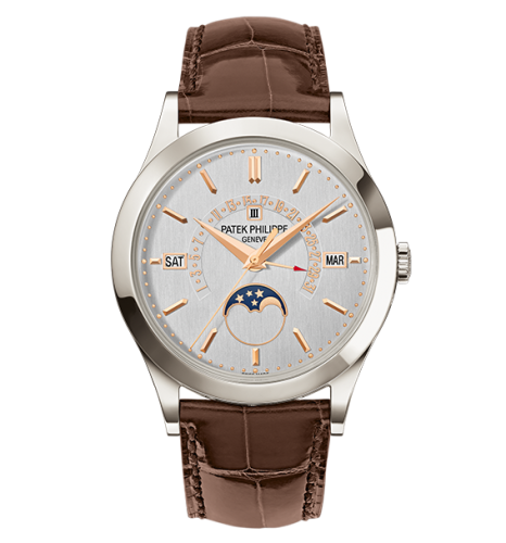 Patek Philippe Perpetual Calendar 5496 Platinum / Silver 5496P-015