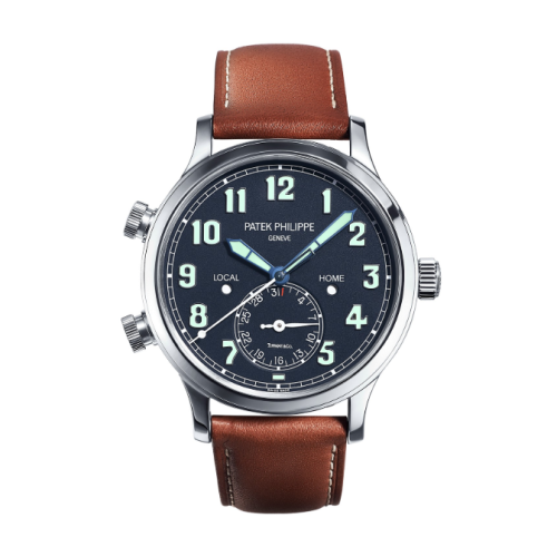 Patek Philippe Calatrava Pilot Travel Time 5524 Tiffany White Gold / Blue 5524G-001 T