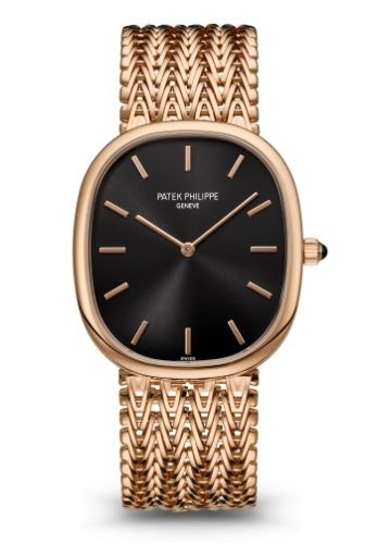 Patek Philippe Golden Ellipse 5738 Rose Gold / Black / Bracelet 5738/1R-001