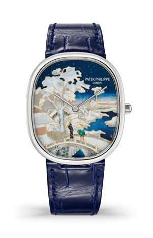Patek Philippe Golden Ellipse 5738 Snow-Covered Landscape 5738/50G-025