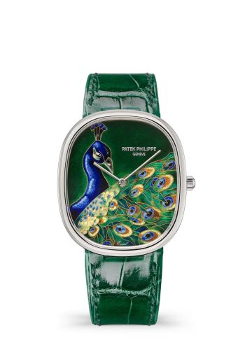 Patek Philippe Golden Ellipse 5738 White Gold / Blue Peacock 5738/50G-041