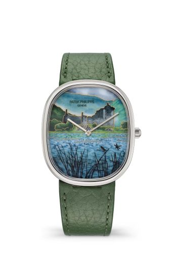 Patek Philippe Golden Ellipse 5738 White Gold / Highland Castle 5738/50G-043