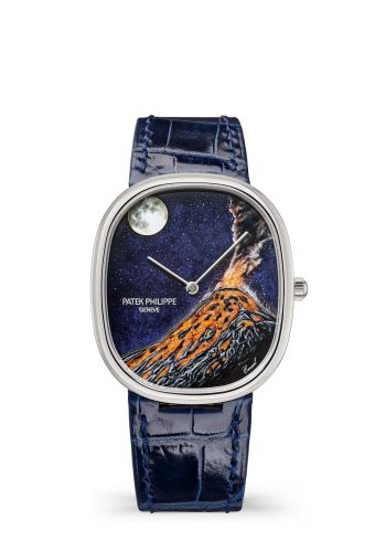 Patek Philippe Golden Ellipse 5738 White Gold / Fuego Vulcano 5738/50G-044