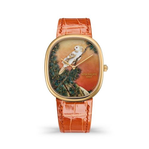 Patek Philippe Golden Ellipse 5738 Yellow-Crested Cockatoo 5738/50J-011