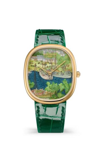 Patek Philippe Golden Ellipse 5738 Yellow Gold / Boats in the Port 5738/50J-016