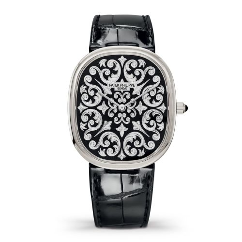 Patek Philippe Golden Ellipse 5738 Platinum / Volute 5738/50P-001