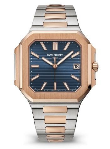 Patek Philippe Cubitus Date 45 Stainless Steel - Rose Gold / Blue 5821/1AR-001