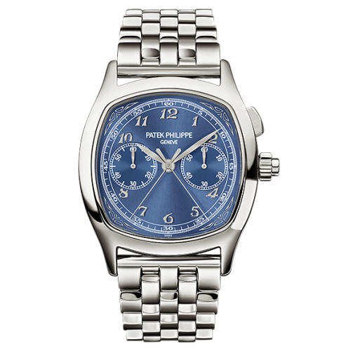 Patek Philippe Split-Seconds Chronograph 5950 Stainless Steel / Blue / Bracelet 5950/1A-010