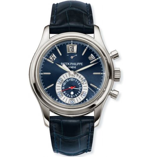 Patek Philippe Annual Calendar Chronograph 5960 Platinum / Blue 5960P-015