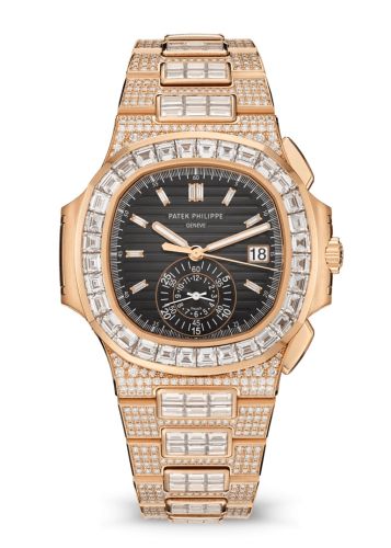 Patek Philippe Nautilus 5980 Rose Gold - Diamond / Black 5980/1400R-011