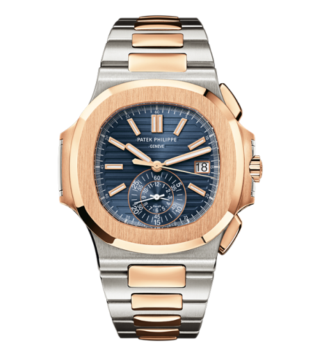 Patek Philippe Nautilus 5980 Stainless Steel / Rose Gold / Blue 5980/1AR-001