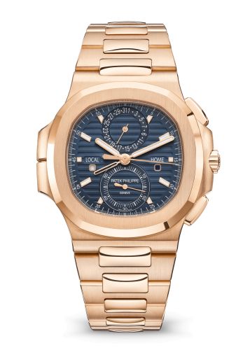 Patek Philippe Nautilus Travel Time Rose Gold / Blue 5990/1R-001