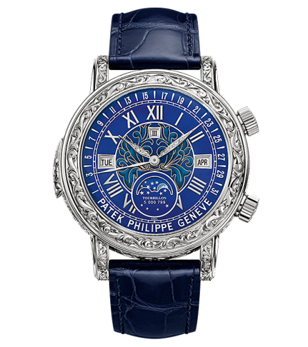 Patek Philippe Sky Moon Tourbillon 6002 White Gold / Blue 6002G-001