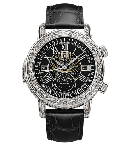 Patek Philippe Sky Moon Tourbillon 6002 White Gold / Black 6002G-010
