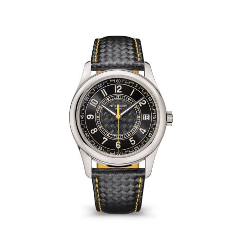 Patek Philippe Calatrava White Gold / Black - Yellow 6007G-001
