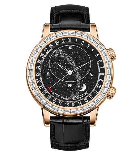 Patek Philippe Celestial 6104 Rose Gold / Black 6104R-001