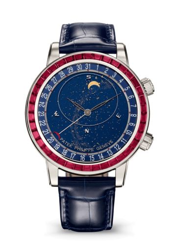Patek Philippe Celestial 6104 Platinum - Ruby / Blue 6104/12P-010