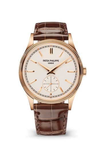 Patek Philippe Calatrava Clous de Paris Rose Gold / Silver 6119R-001