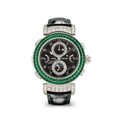 Patek Philippe Grandmaster Chime 6300 White Gold - Emerald / Black 6300/403G-001
