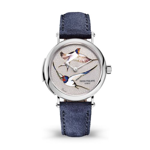 Patek Philippe Minute Repeater 7000 White Gold / Swallows in Flight 7000/50G-010