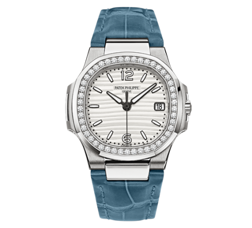 Patek Philippe Nautilus 7010 White Gold / Silvery White / Strap 7010G-011