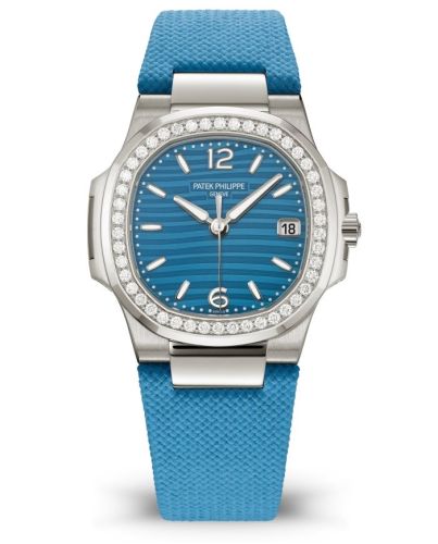 Patek Philippe Nautilus 7010 White Gold / Azure Blue / Strap 7010G-013