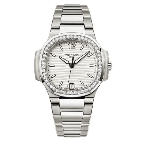 Patek Philippe Nautilus 7018 'Silvery White' Stainless Steel / White 7018/1A-001