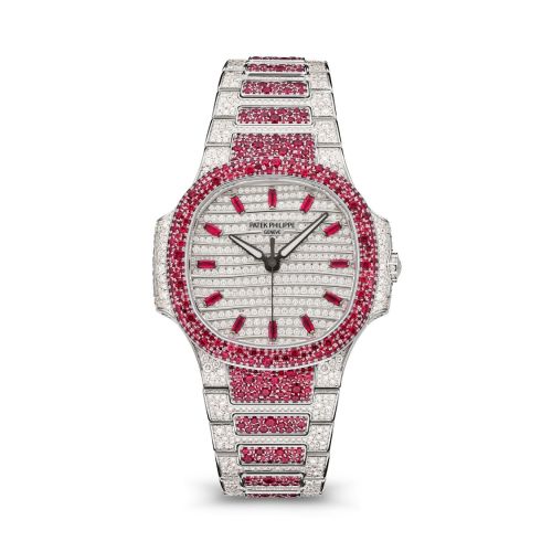 Patek Philippe Nautilus 7118 Haute Joaillerie White Gold - Ruby 7118/1452G-001