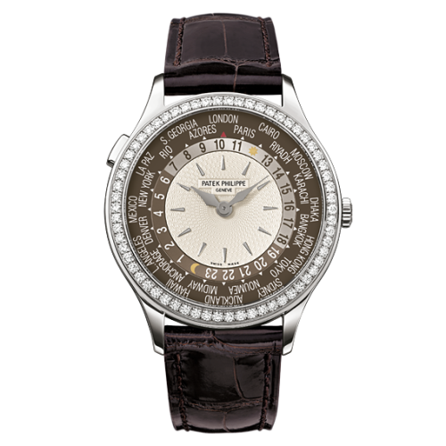 Patek Philippe World Time 7130 White Gold / Brown 7130G-010
