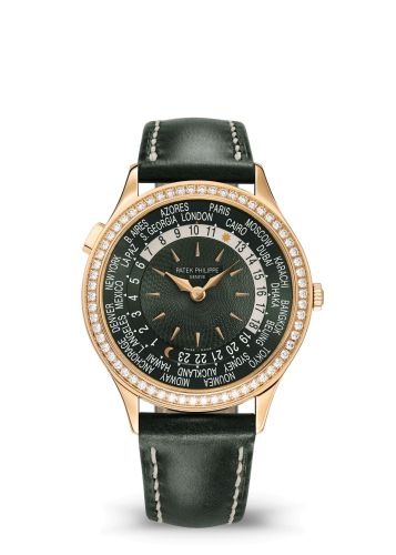 Patek Philippe World Time 7130 Rose Gold / Green 7130R-014